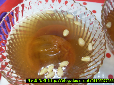 친정엄마사랑 담긴 밤단자와 오미자차>_<