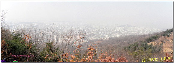 수락지맥3구간(담터고개 - 새우개고개 - 망우산 - 아차산 - 광장동) 