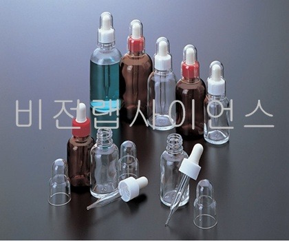 DROPPING BOTTLES GLASS,스포이드병(원형유리제) 