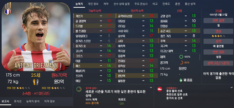 FM2017 공식로스터 포텐정리 | 인스티즈