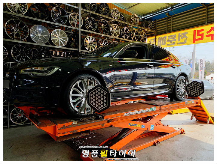 아우디 A6 3.0TDI - 굳이어 이글 F1 어시메트릭 255/40R19 임판 교체 후기 전주 광주 대전 타이어